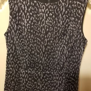 Calvin Klein shimmer leopard print dress size 4